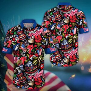 MLB Philadelphia Phillies Aloha Shirt – Vibrant Hawaii Design for Cool Fans