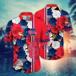 MLB Philadelphia Phillies Hawaiian Shirt: Floral Fashion Frenzy for Sport Fans
