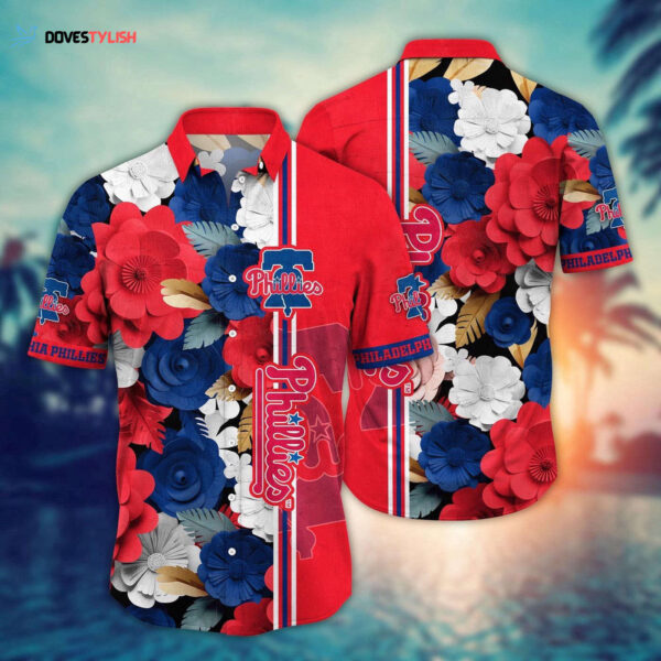 MLB Philadelphia Phillies Hawaiian Shirt: Floral Fashion Frenzy for Sports Fans