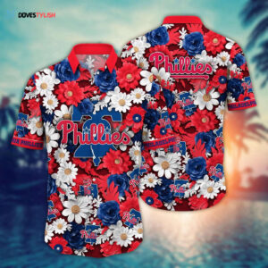 MLB Philadelphia Phillies Hawaiian Shirt: Flower Floral Fusion Fashion For Fans