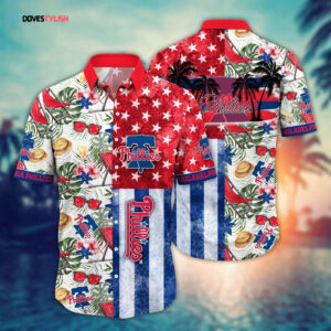MLB Philadelphia Phillies Hawaiian Shirt: Flower Home Run Threads for Fans
