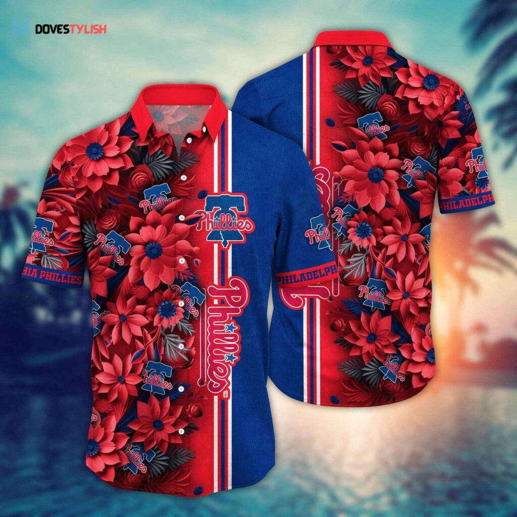 MLB Philadelphia Phillies Hawaiian Shirt: Steal Bases & Show Fans MLB Philadelphia Phillies Hawaiian Shirt: Steal Bases & Show Fans