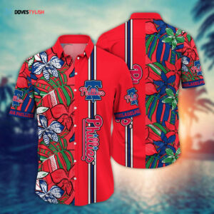 MLB Philadelphia Phillies Hawaiian Shirt: Summer Swirl Fan Gift