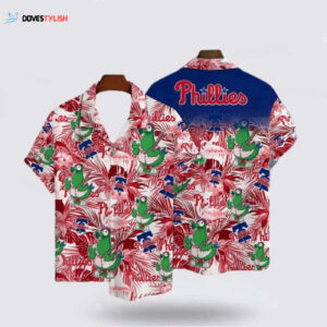 MLB Philadelphia Phillies Hawaiian Shirt: Surf in Style with this Super Cool Fan Gear