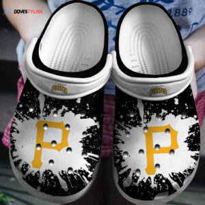 MLB Pittsburgh Pirates Clog-Shoes Clog Black – White For Fan Baseball