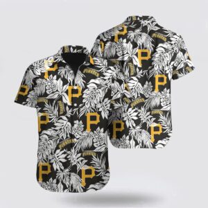 MLB Pittsburgh Pirates Hawaiian Shirt with Leaf Pattern – Perfect for Fans