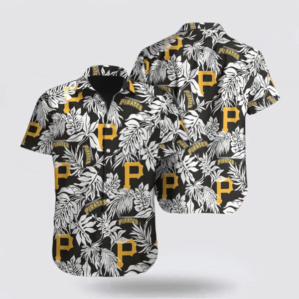 MLB Pittsburgh Pirates Hawaiian Shirt with Leaf Pattern – Perfect for Fans