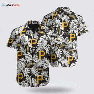 MLB Pittsburgh Pirates Hawaiian Shirt with Leaf Pattern - Perfect for Fans