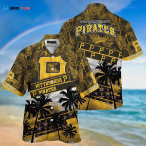 Pittsburgh Pirates MLB Hawaiian Shirt: Palm Tree Pattern for Fans - Sports Gear