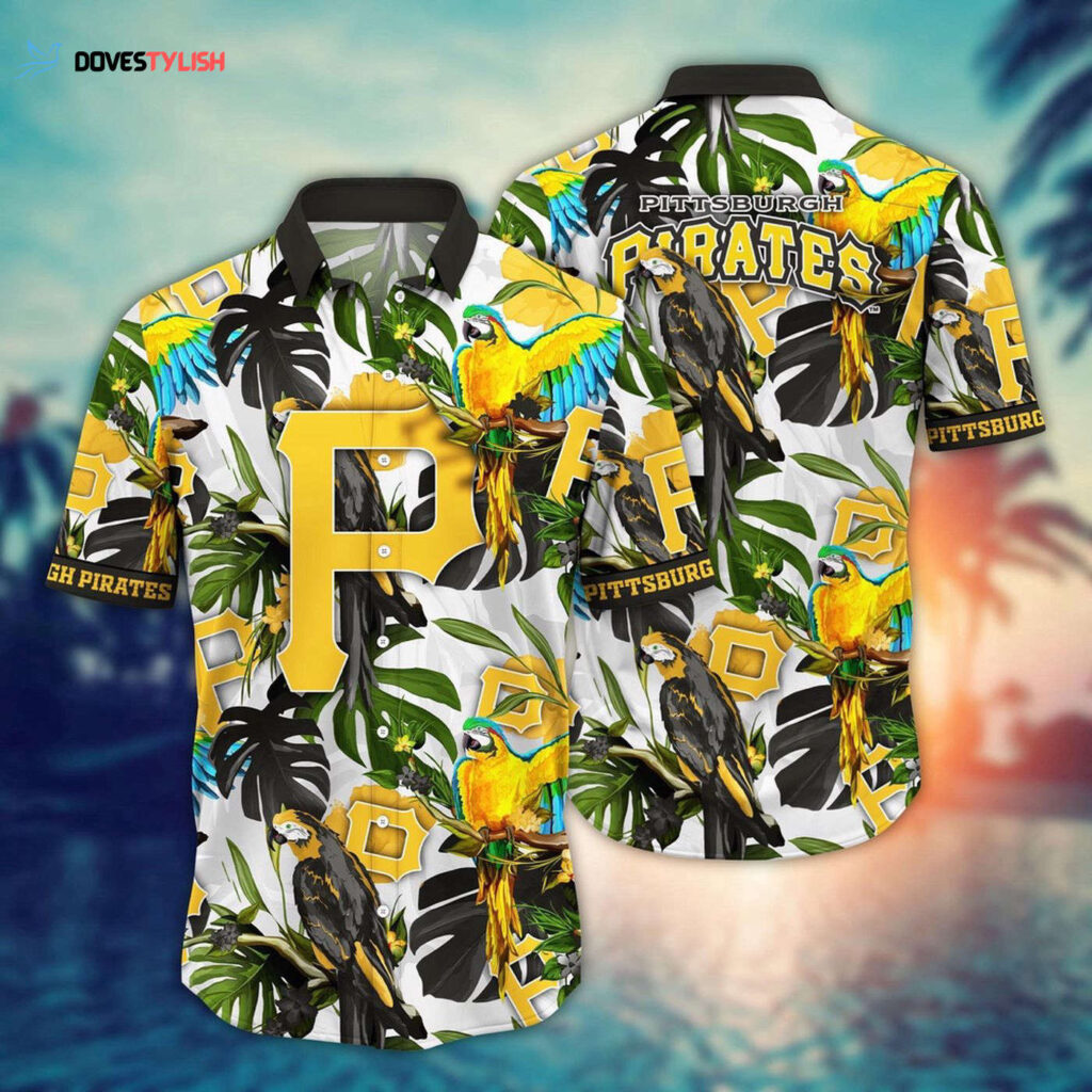 MLB Pittsburgh Pirates Hawaiian Shirt: Victory In Bloom Fan Gift MLB Pittsburgh Pirates Hawaiian Shirt: Victory In Bloom Fan Gift