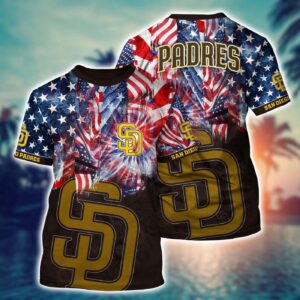 MLB San Diego Padres Hawaiian Heatwave 3D T-Shirt – For Fans of Sports