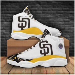 MLB San Diego Padres Air Jordan 13 Shoes V8 - Unisex Gift Shoes