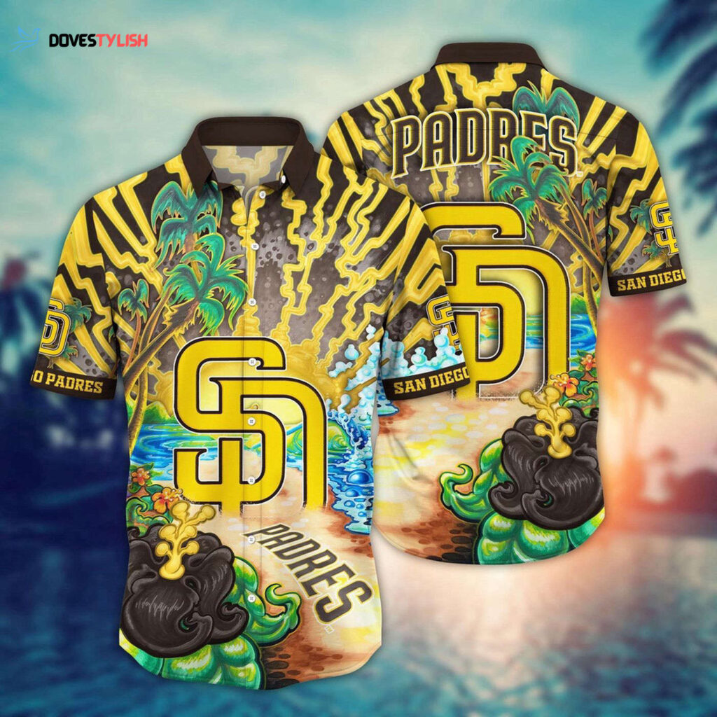 MLB San Diego Padres Hawaiian Shirt: Diamond Dreamscape for Sports Fans