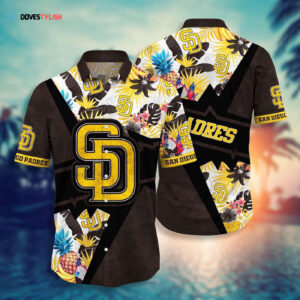 MLB San Diego Padres Hawaiian Shirt: Swing Into Sunset Style for Fans