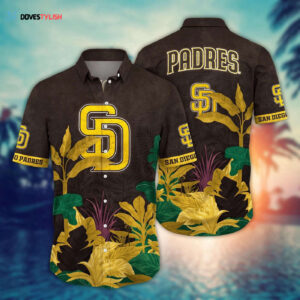 MLB San Diego Padres Hawaiian Shirt: Fan Favorite Tropical Trees Pattern