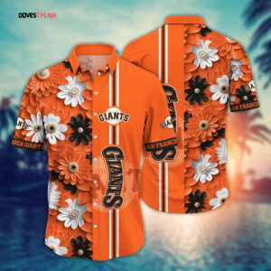 San Francisco Giants Hawaiian Shirt - Floral Finesse for MLB Fans