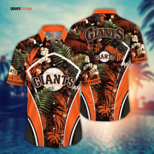 MLB San Francisco Giants Hawaiian Shirt: Flower Strike Pose For Fans