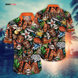MLB San Francisco Giants Hawaiian Shirt: Make a Style Statement With Flower Strike Design