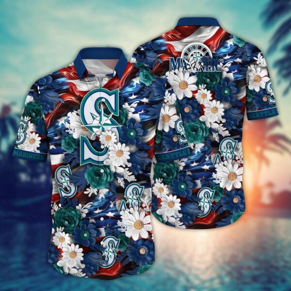 MLB Seattle Mariners Hawaii Shirt: Independence Day Fan Gear
