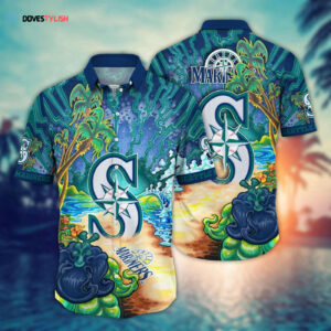 MLB Seattle Mariners Hawaiian Shirt: Diamond Dreamscape for Sports Fans