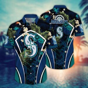 MLB Seattle Mariners Hawaiian Shirt – Fan Favorite Flower Strike Design