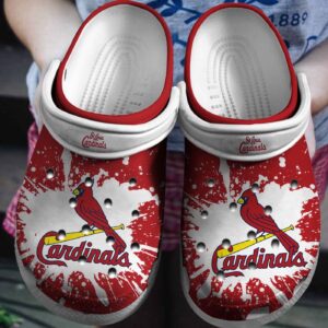 MLB St Louis Cardinals Clog-Shoes Clog Red For Fan Baseball