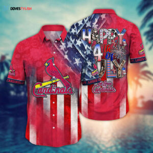 MLB St Louis Cardinals Hawaii Shirt: Trendy Independence Day Hawaiian Top for Cool Fans