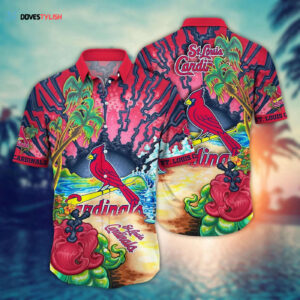 MLB St Louis Cardinals Hawaiian Shirt: Diamond Dreamscape for Sports Fans