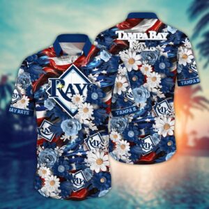 MLB Tampa Bay Rays Independence Day Hawaiian Shirt – Perfect for Cool Fans