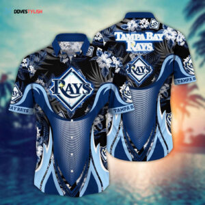 MLB Tampa Bay Rays Hawaiian Shirt - Grandstand Glamour for Fans