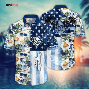 Tampa Bay Rays Hawaiian Shirt: Official MLB Flower Design for Fans