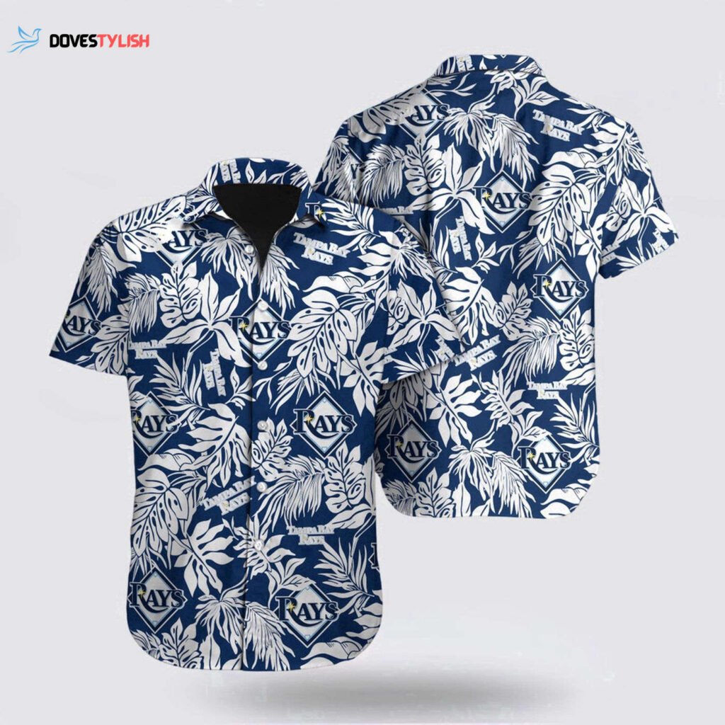 Tampa Bay Rays Hawaiian Shirt with Palm Leaf Pattern – Official MLB Fan Gear