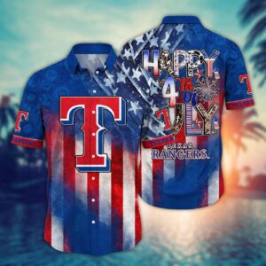 MLB Texas Rangers Hawaii Shirt: Independence Day Top for Cool Fans