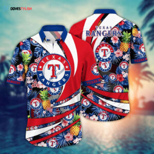 MLB Texas Rangers Hawaiian Shirt: Flower Bloom Glory for Fans