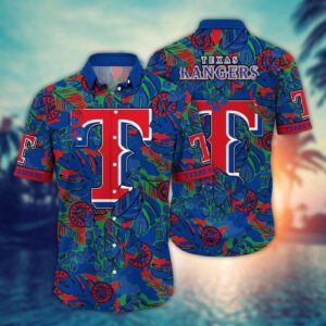 MLB Texas Rangers Hawaiian Shirt: Tropical Paradise for Fans