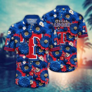 MLB Texas Rangers Hawaiian Shirt: Stylish Fan Favorite for Baseball Season