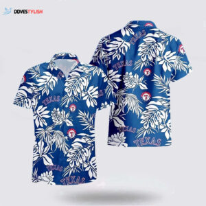 MLB Texas Rangers Hawaiian Shirt: Surf in Style with Super Cool Fan Gear