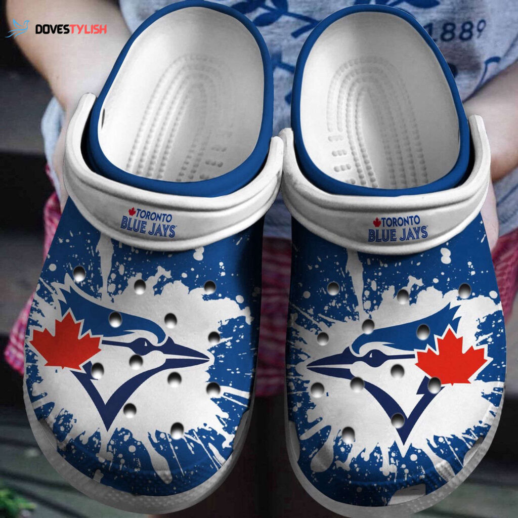 MLB Toronto Blue Jays Clog-Shoes Clog Blue – White For Fan Baseball MLB Toronto Blue Jays Clog-Shoes Clog Blue – White For Fan Baseball
