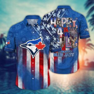 MLB Toronto Blue Jays Hawaiian Independence Day Shirt – Trendy Top for Fans