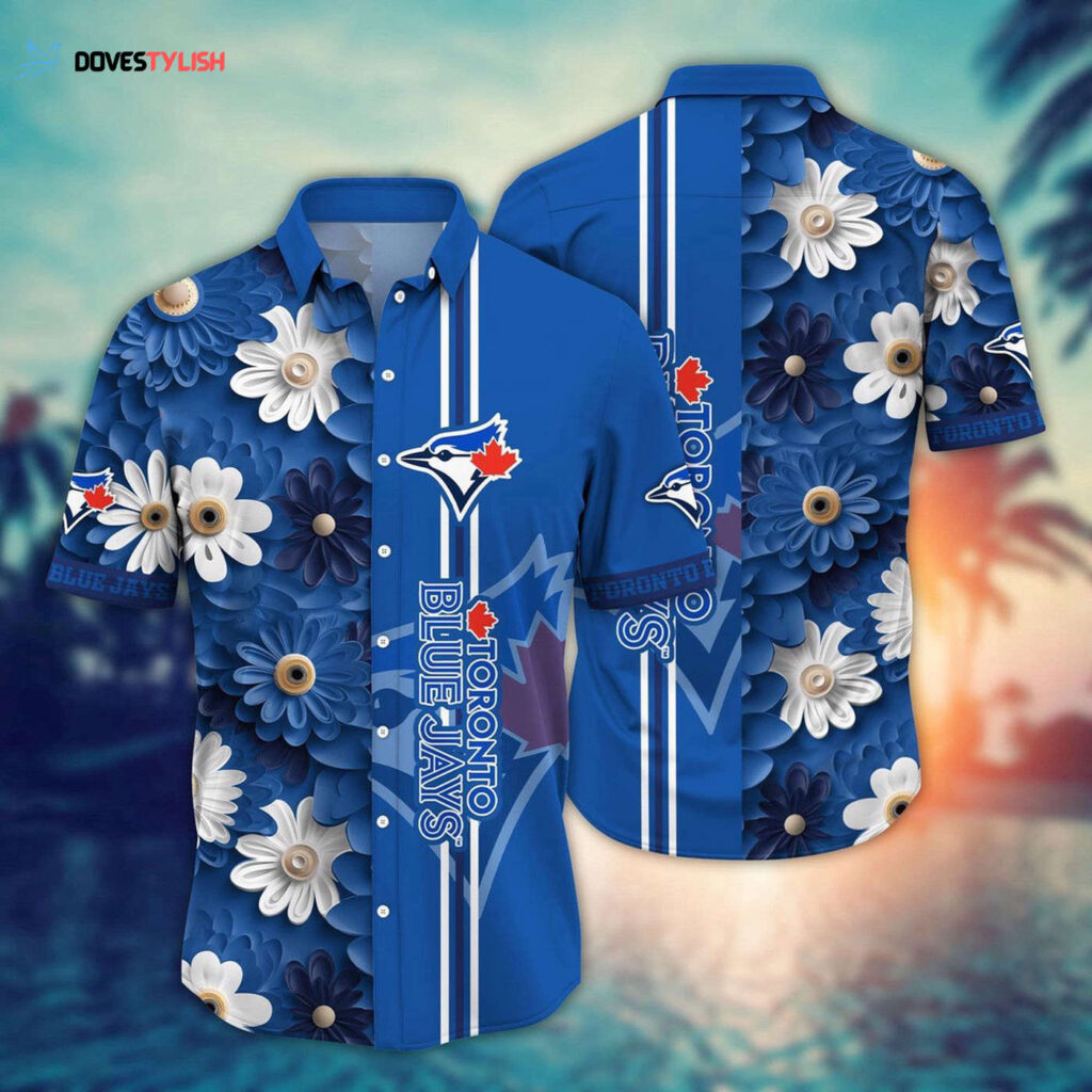 MLB Toronto Blue Jays Hawaiian Shirt: Floral Finesse for Sports Fans MLB Toronto Blue Jays Hawaiian Shirt: Floral Finesse for Sports Fans