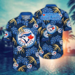 MLB Toronto Blue Jays Hawaiian Shirt: Floral Symphony Gift for Fans