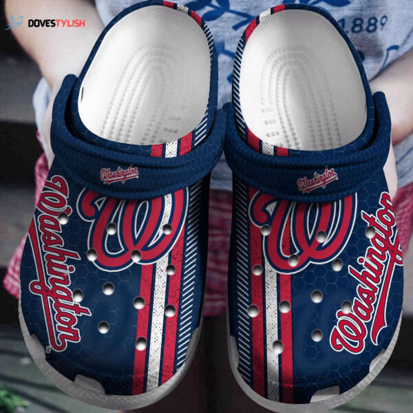 MLB Washington Nationals Clog-Shoes Clog Navy For Fan Baseball