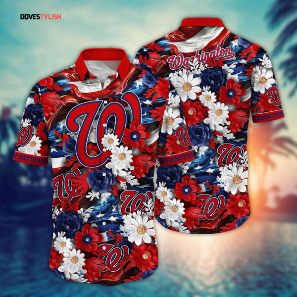 MLB Washington Nationals Hawaii Shirt: Independence Day Edition for Fans