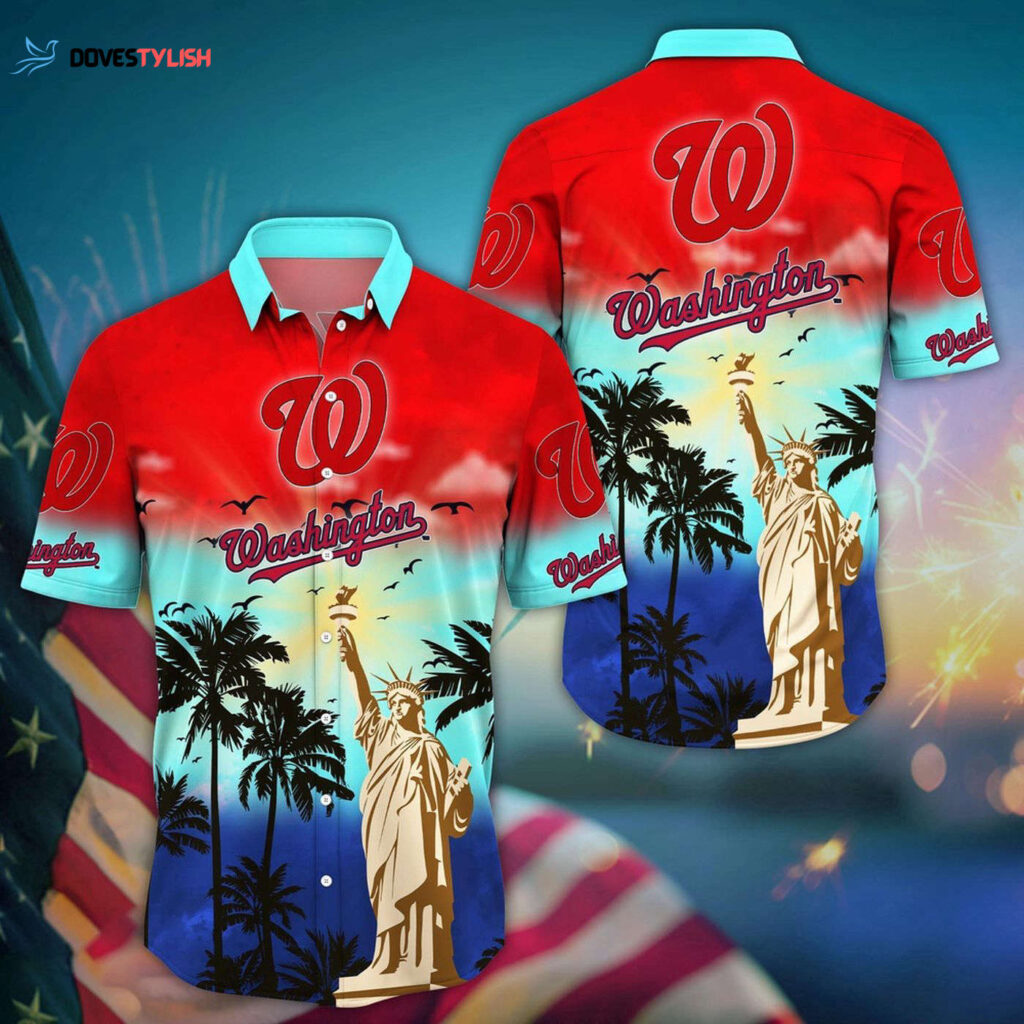 MLB Washington Nationals Hawaii Shirt: Sunrise to Sunset for Cool Fans