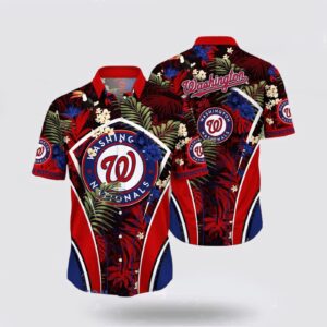 MLB Washington Nationals Hawaiian Shirt: Stylish Summer Fan Apparel