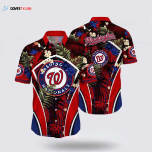 MLB Washington Nationals Hawaiian Shirt: Stylish Summer Fan Apparel