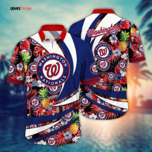 Washington Nationals MLB Hawaiian Shirt: Flower Bloom Fan Favorite