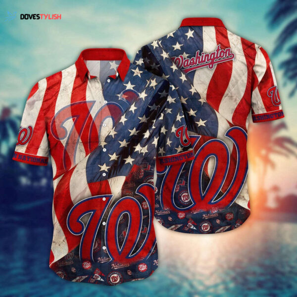 MLB Washington Nationals Hawaiian Shirt: Swing into Hawaiian Chic!
