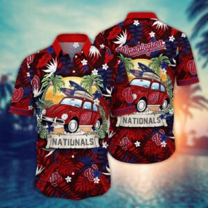 MLB Washington Nationals Hawaiian Shirt: Summer Heatwave Gear for Fans