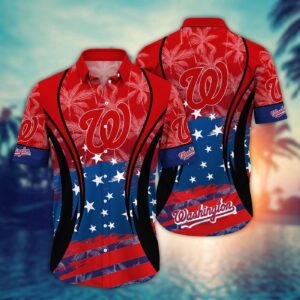 MLB Washington Nationals Hawaiian Shirt: Vibrant Aloha for Cool Fans